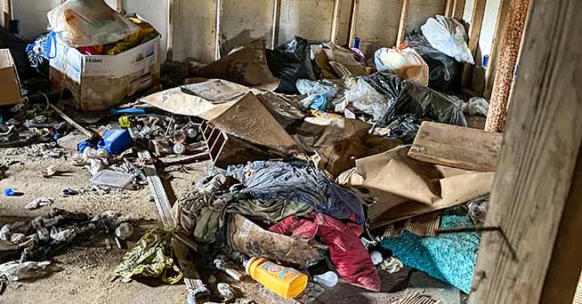 Mastic Beach NY Hoarded House