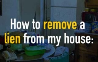 how to remove a lien from my house